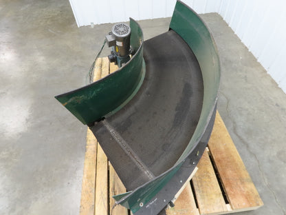 Portec 24"x 90° Spiral Lift Curve Conveyor 19" Belt 230/460V 3PH Drive 72"L