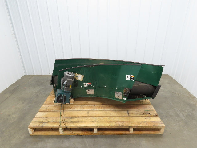 Portec 24"x 90° Spiral Lift Curve Conveyor 19" Belt 230/460V 3PH Drive 72"L