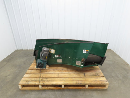 Portec 24"x 90° Spiral Lift Curve Conveyor 19" Belt 230/460V 3PH Drive 72"L