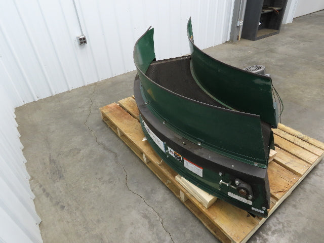 Portec 24"x 90° Spiral Lift Curve Conveyor 19" Belt 230/460V 3PH Drive 72"L