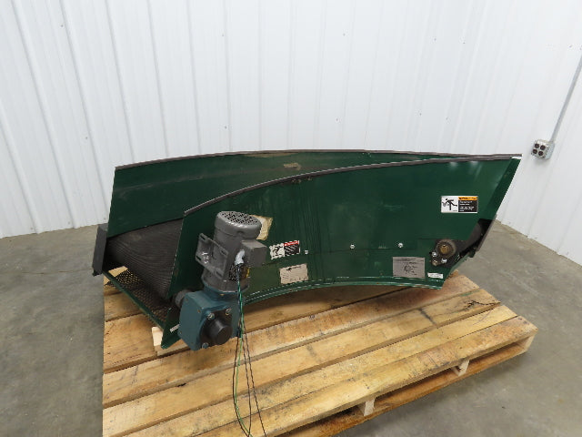 Portec 24"x 90° Spiral Lift Curve Conveyor 19" Belt 230/460V 3PH Drive 72"L