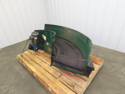 Portec 24"x 90° Spiral Lift Curve Conveyor 19" Belt 230/460V 3PH Drive 72"L