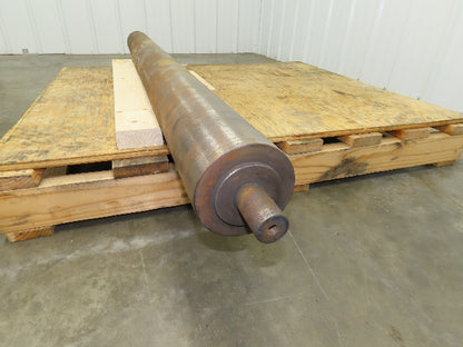 Heavy Duty Steel Conveyor Pulley Roller 5" Dia x 68"BF 72" OAL Welded Shafts