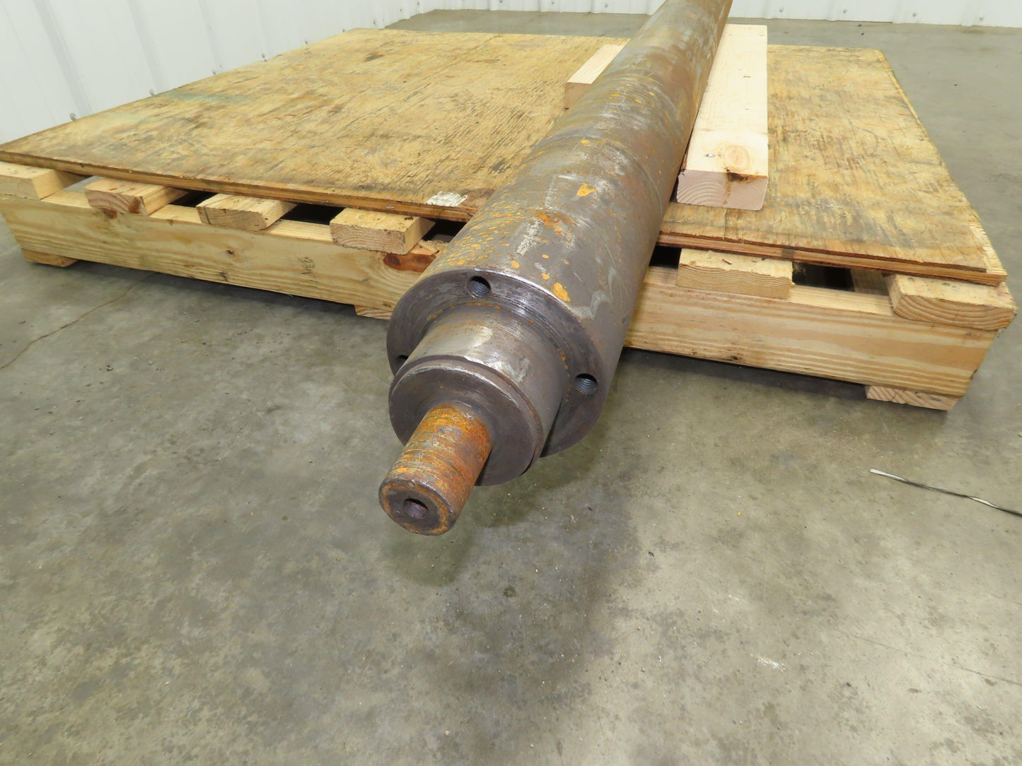 Heavy Duty Steel Conveyor Pulley Roller 5" Dia x 68"BF 72" OAL Welded Shafts