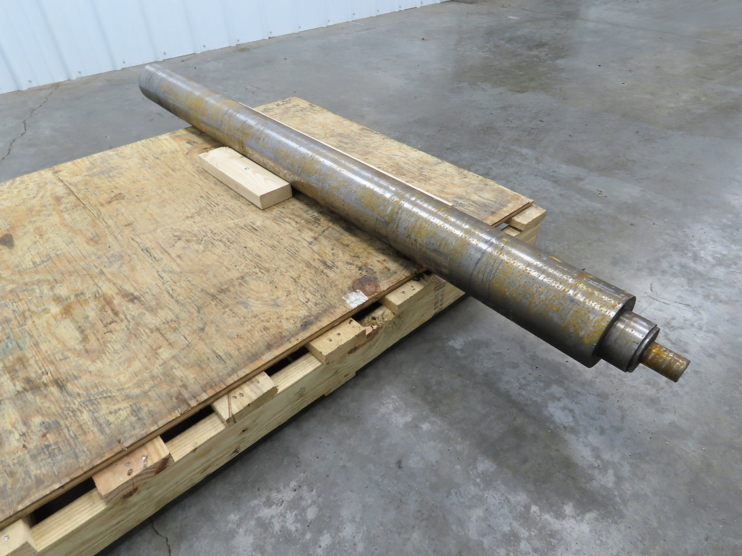 Heavy Duty Steel Conveyor Pulley Roller 5" Dia x 68"BF 72" OAL Welded Shafts