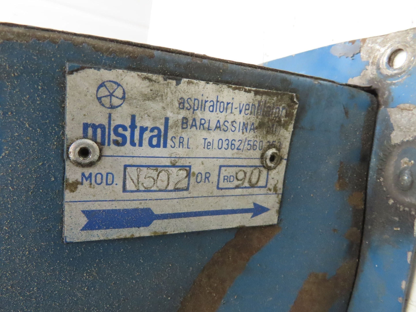 Mistral Squirrel Cage Blower Motor Ventilator 5" 460V 3PH 3500RPM