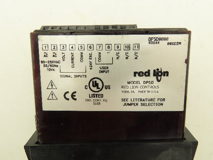 Red Lion M2359B DP5D Analog Input Programmable Control Panel Meter