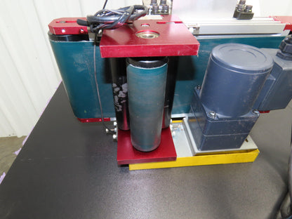 NKE 6"x 17" Small Parts Conveyor Low Profile Flat Belt Slow Feed 220V 3PH 1FPM