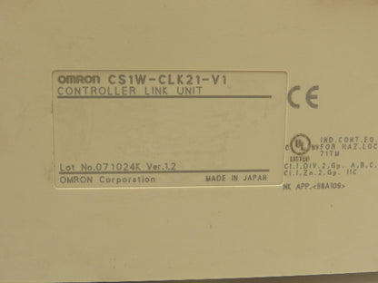 Omron CS1W-CLK21-V1 Controller Link Unit Version 1.2 Lot of 3