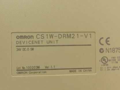 Omron CS1W-DRM21-V1 DeviceNet Unit 24VDC 0.5W Lot of 4
