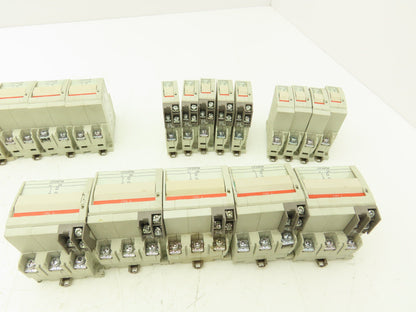 Fuji Electric Circuit Breakers AC/DC | 1/3/5A | 1/2/3-Pole | Mixed Lot of 30