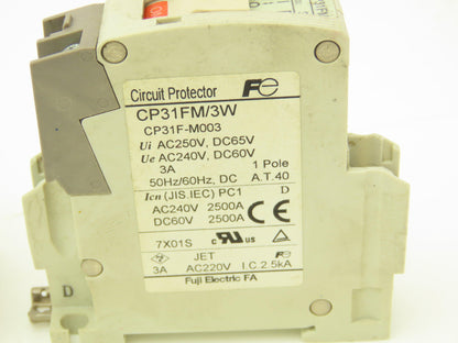 Fuji Electric Circuit Breakers AC/DC | 1/3/5A | 1/2/3-Pole | Mixed Lot of 30