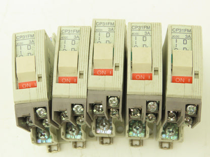 Fuji Electric Circuit Breakers AC/DC | 1/3/5A | 1/2/3-Pole | Mixed Lot of 30