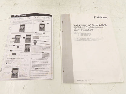 Yaskawa CIMR-AU4A0088FAA AC Drive 60HP 380-480V 3PH In 0-480VAC 0-400Hz 88A Out