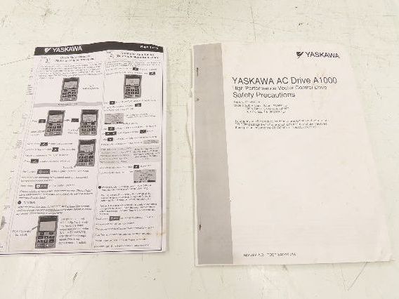 Yaskawa CIMR-AU4A0088FAA AC Drive 60HP 380-480V 3PH In 0-480VAC 0-400Hz 88A Out