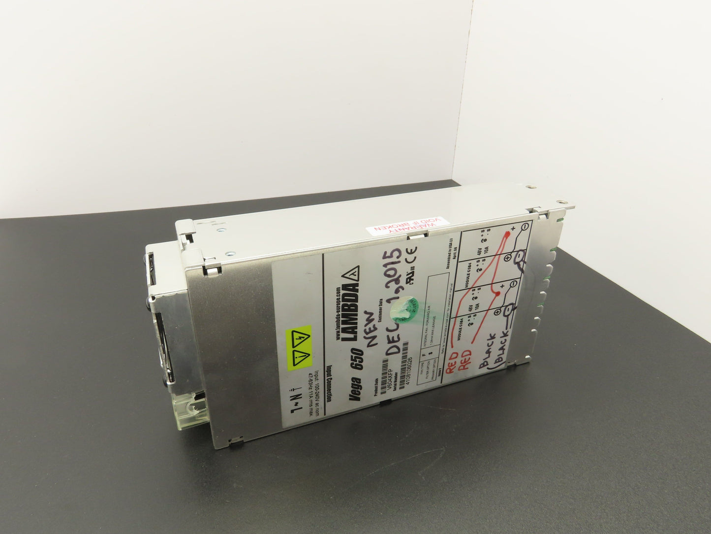 Lambda V604XFP TDK Vega 650 Power Supply 48VDC 20A Output 100-240V Input