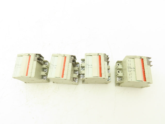Fuji Electric CP33FM/15W CP33FS/20W AC Circuit Breakers 15/20A 3-Pole Lot of 4