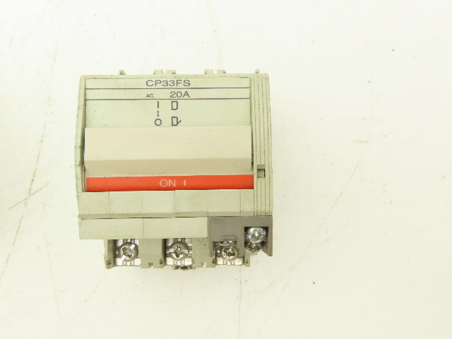 Fuji Electric CP33FM/15W CP33FS/20W AC Circuit Breakers 15/20A 3-Pole Lot of 4