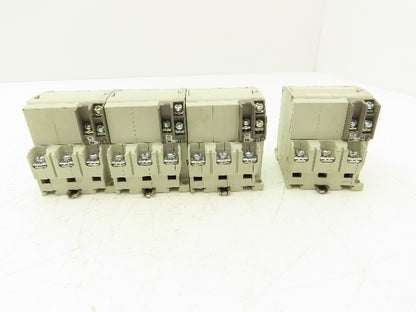 Fuji Electric CP33FM/15W CP33FS/20W AC Circuit Breakers 15/20A 3-Pole Lot of 4