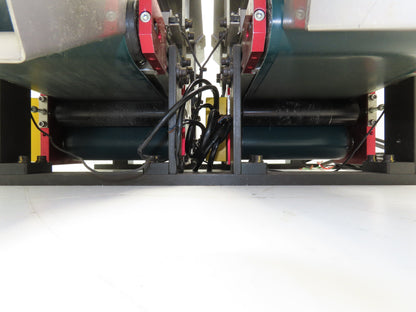 NKE 6"x 22" Double Belt Conveyor Small Parts Slow Feed Chute 220V 1FPM