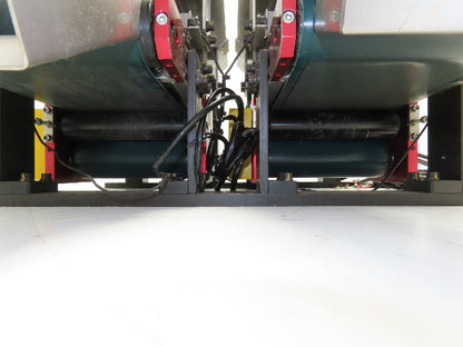 NKE 6"x 22" Double Belt Conveyor Small Parts Slow Feed Chute 220V 1FPM