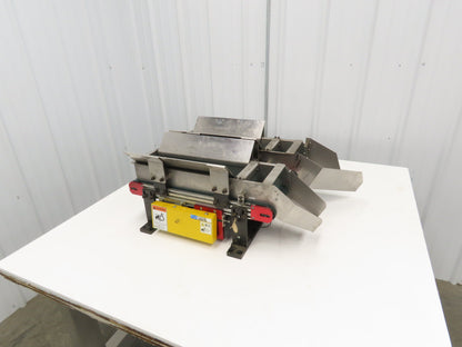 NKE 6"x 22" Double Belt Conveyor Small Parts Slow Feed Chute 220V 1FPM