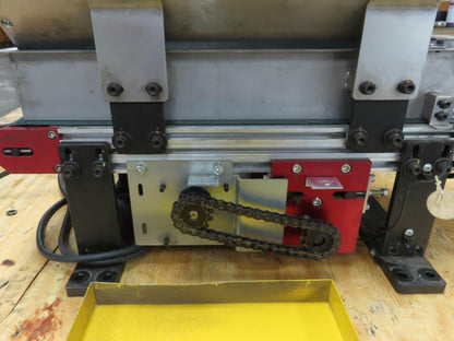 NKE 6"x 22" Double Belt Conveyor Small Parts Slow Feed Chute 220V 1FPM