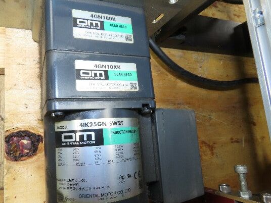 NKE 6"x 22" Double Belt Conveyor Small Parts Slow Feed Chute 220V 1FPM