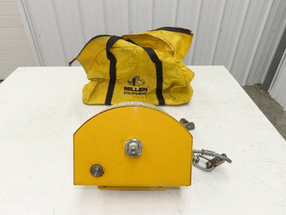 Miller 8442/65 Manhandler Manrated 350lbs Work Winch 65' SS Cable Confined Space