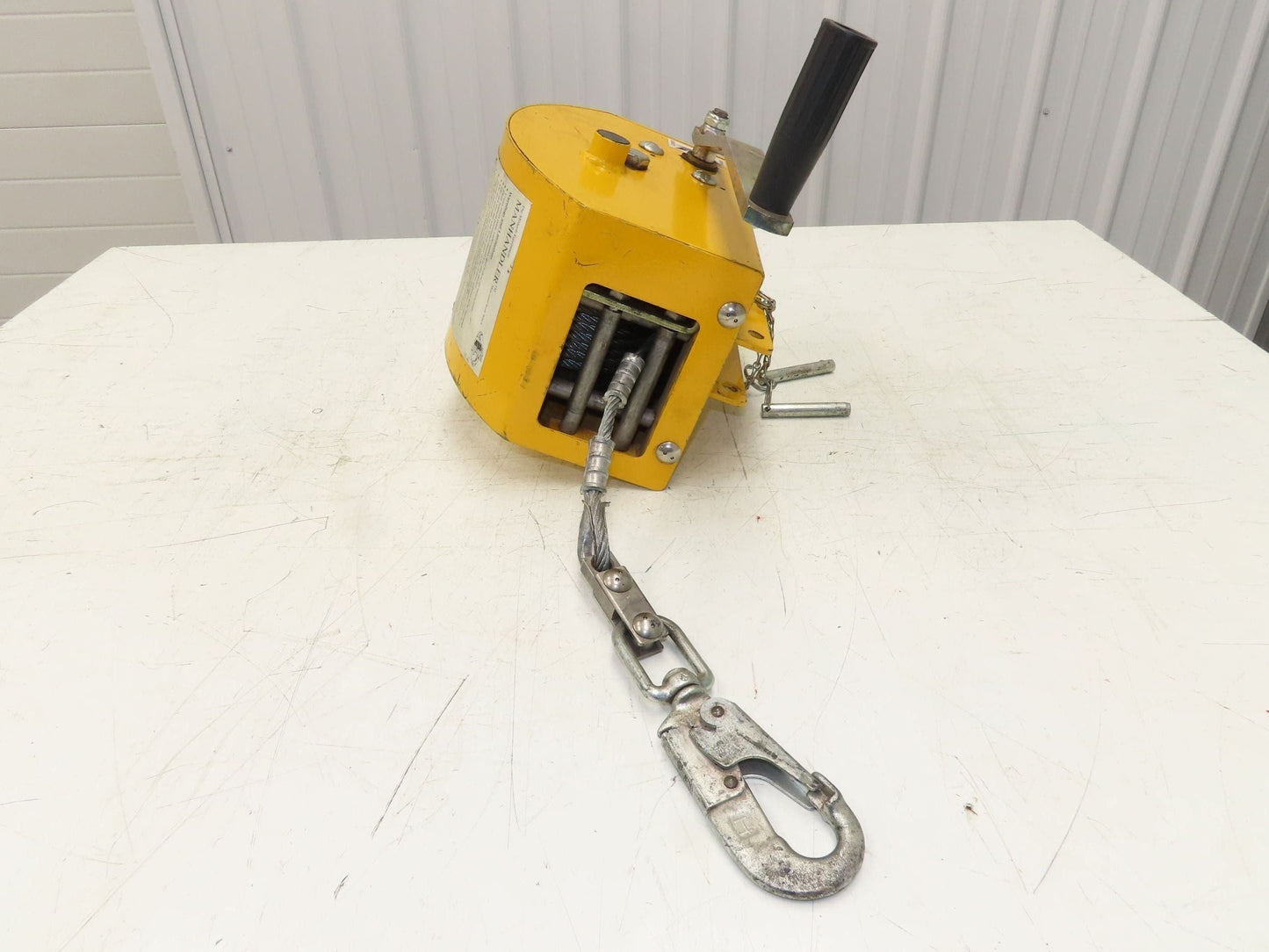 Miller 8442/65 Manhandler Manrated 350lbs Work Winch 65' SS Cable Confined Space