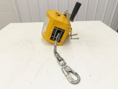 Miller 8442/65 Manhandler Manrated 350lbs Work Winch 65' SS Cable Confined Space