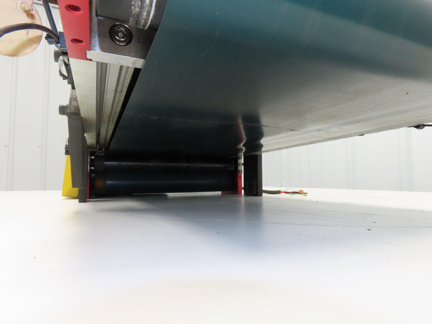 NKE 12"x 33" Small Parts Conveyor Low Profile Flat Belt Slow Feed 220V 1FPM