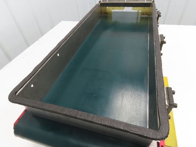 NKE 12"x 33" Small Parts Conveyor Low Profile Flat Belt Slow Feed 220V 1FPM