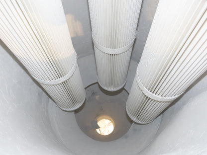 Nucon 60 Gallon Cyclone Dust Collector Baghouse Receiver Blowoff 36" Filters