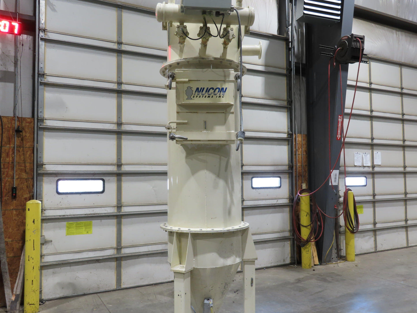 Nucon 60 Gallon Cyclone Dust Collector Baghouse Receiver Blowoff 36" Filters