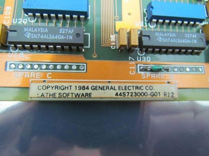 GE General Electric Mark Century 2000 Lathe Software Application Card Board
