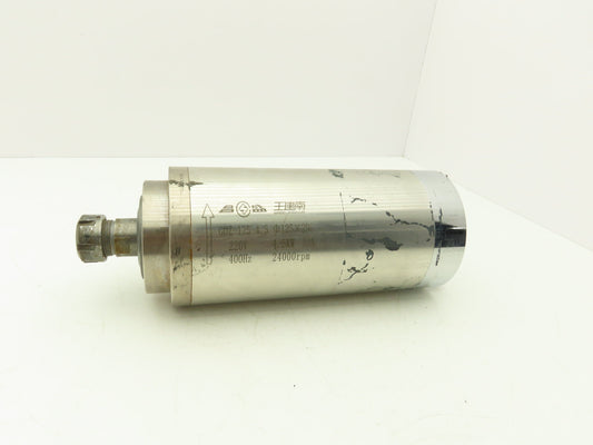 GDZ-125-4.5 Water Cooled Milling Motor 220V 400Hz 24000 RPM 12.5mm