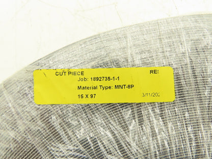 Habasit MNT-8P-15 Flat Conveyor Belt 15mm x 318' White Fabric Machine Tape