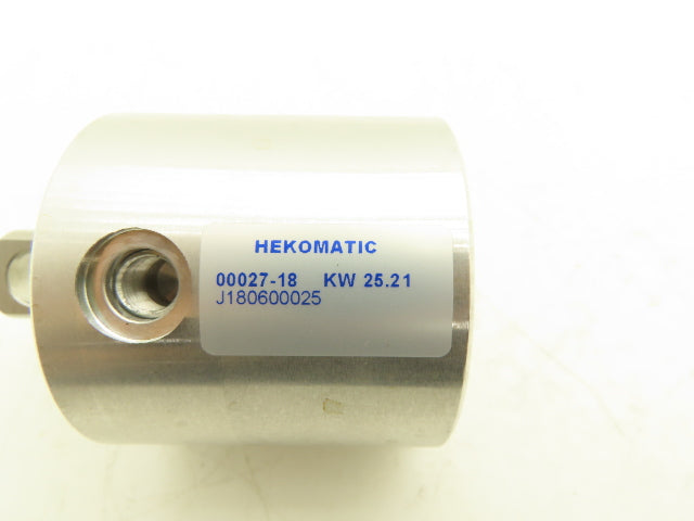 Hekomatic 00027-18 KW 25.21 Round Air Cylinder 60mm Bore 15mm Stroke J180600025
