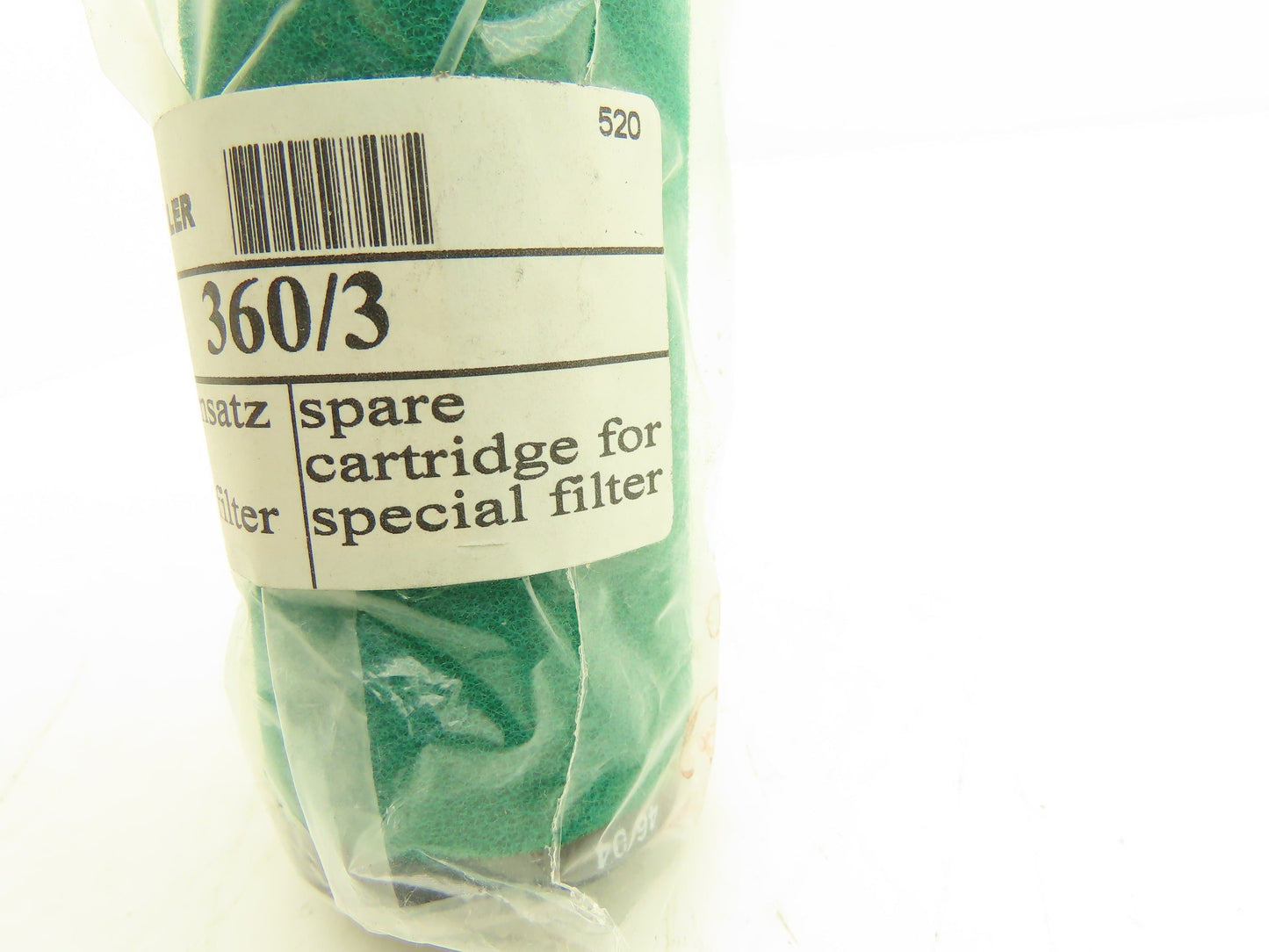 Riegler 360/3 Compressed Air Filter Element 1/2" Green  Lot of 2