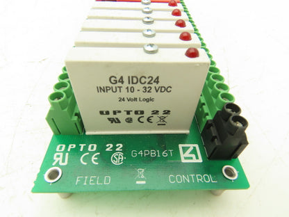 Opto 22 G4PB16T I/O Module Rack Fuse Terminal Strip 16-Channel Control Board