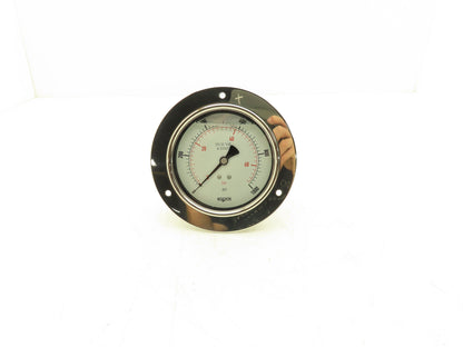 NoShok 40-510-1000 4" Stainless Pressure Gauge 1000 PSI Oil Filled 1/2" NPT