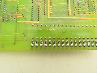 Max Datwyler EM 601 Print Display Operator Panel Board Keypad -Missing 1 key-