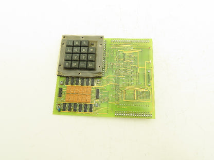 Max Datwyler EM 601 Print Display Operator Panel Board Keypad -Missing 1 key-