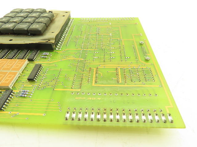 Max Datwyler EM 601 Print Display Operator Panel Board Keypad -Missing 1 key-