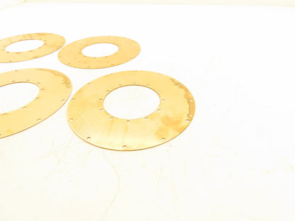 Bronze Valve Diaphragm Plate 7-1/8" OD x 3-1/4" ID  Lot of 5
