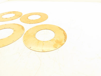 Bronze Valve Diaphragm Plate 7-1/8" OD x 3-1/4" ID  Lot of 5