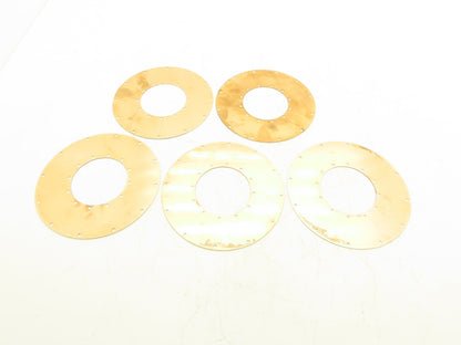 Bronze Valve Diaphragm Plate 7-1/8" OD x 3-1/4" ID  Lot of 5