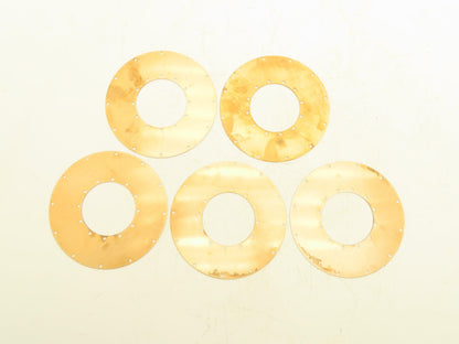 Bronze Valve Diaphragm Plate 7-1/8" OD x 3-1/4" ID  Lot of 5