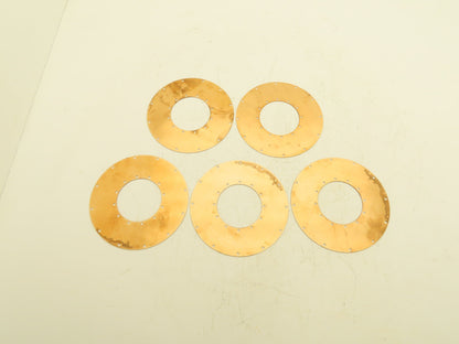 Bronze Valve Diaphragm Plate 7-1/8" OD x 3-1/4" ID  Lot of 5